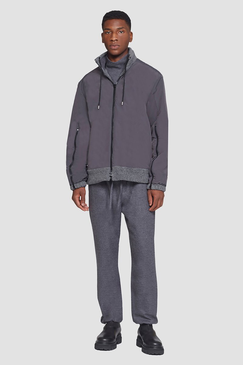 Reversible Fleece Jacket-grey #0 Reversible Fleece Jacket, null- 4