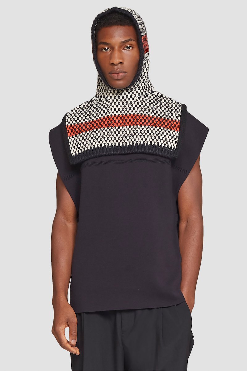 Chevron Jacquard Balaclava-grey #1 Chevron Jacquard Balaclava, null- 1