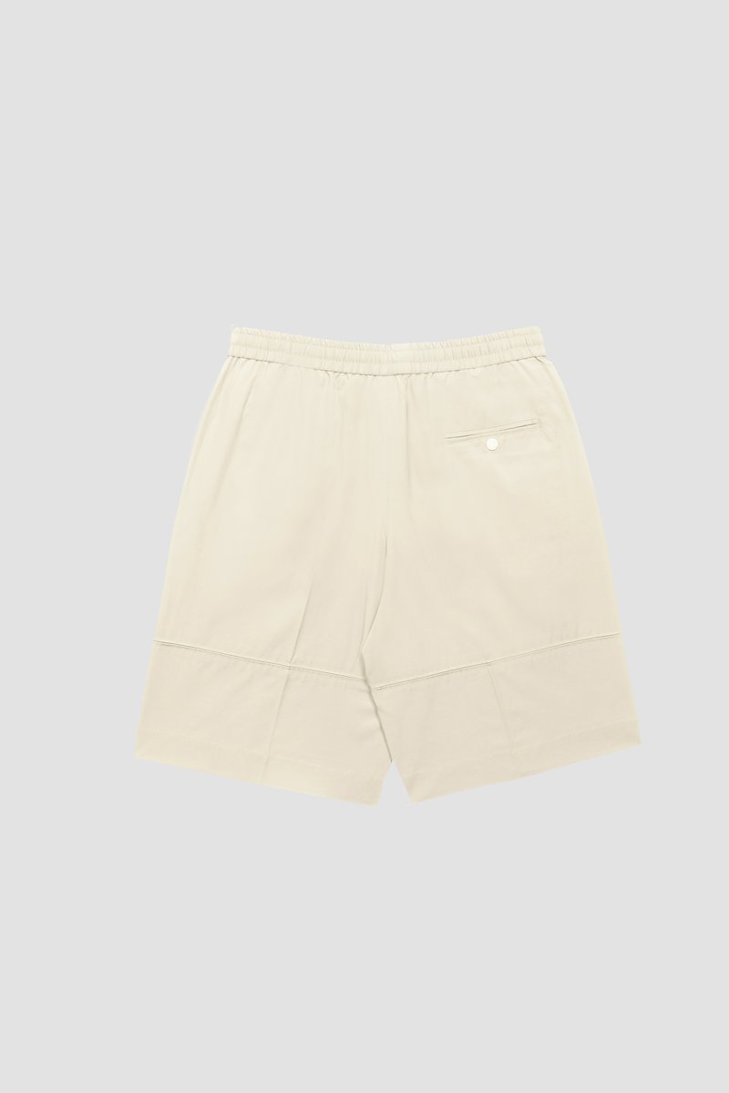 Drawstring Short-neutrals #0 Drawstring Short, drawstring-fastening shorts from 3.1 PHILLIP LIM featuring khaki, cotton blend, high waist, elasticated drawstring waistband, slip pockets to the sides, wide leg and above-knee length.- 6