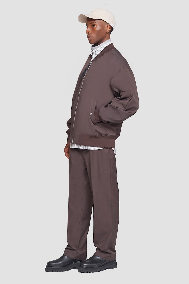 Oversized Bomber Jacket-brown #0 Oversized Bomber Jacket, ESPRESSO Synthetic->Nylon Oversized Bomber Jacket from 3.1 Phillip Lim. - 2