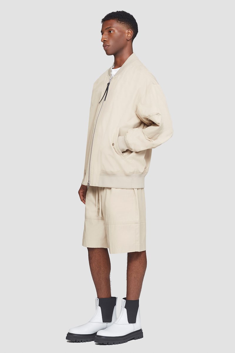 Oversized Bomber Jacket-neutrals #0 Oversized Bomber Jacket, KHAKI Synthetic->Nylon Oversized Bomber Jacket from 3.1 Phillip Lim. - 2