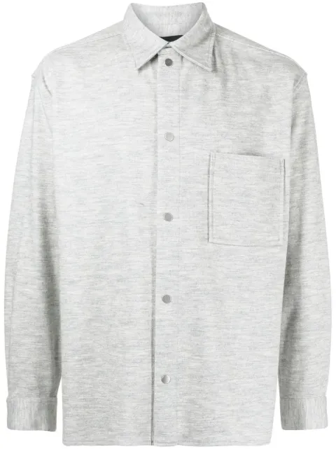 3.1 Phillip Lim camisa de franela con cuello de pico