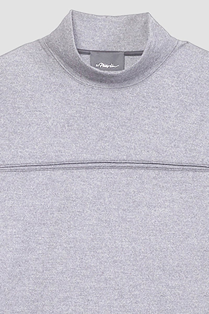 Mock Neck Top-grey #0 Mock Neck Top, null- 6