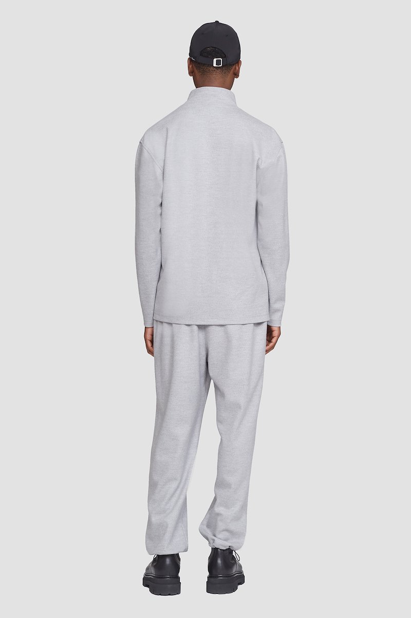Mock Neck Top-grey #0 Mock Neck Top, null- 2