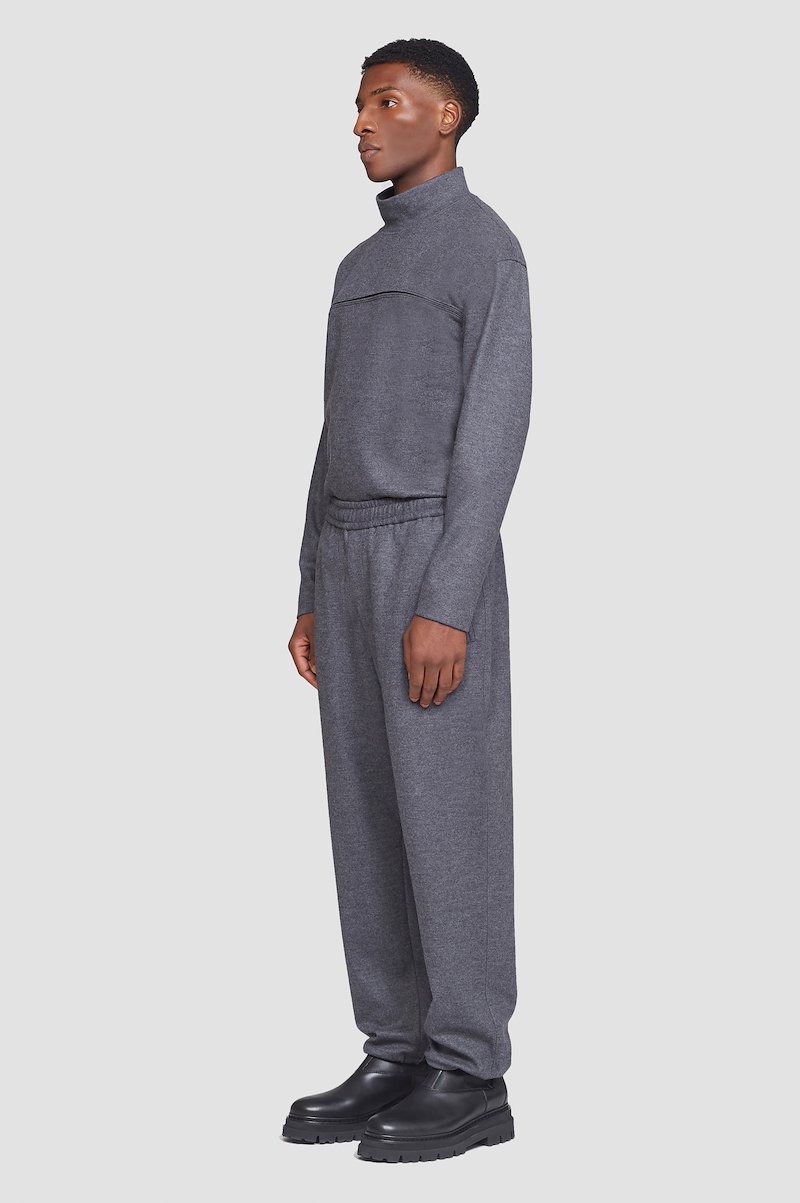 Convertible Leisure Trouser-grey #0 Convertible Leisure Trouser, Dark heather grey Wool or fine animal hair->Wool Convertible Leisure Trouser from 3.1 Phillip Lim. - 2