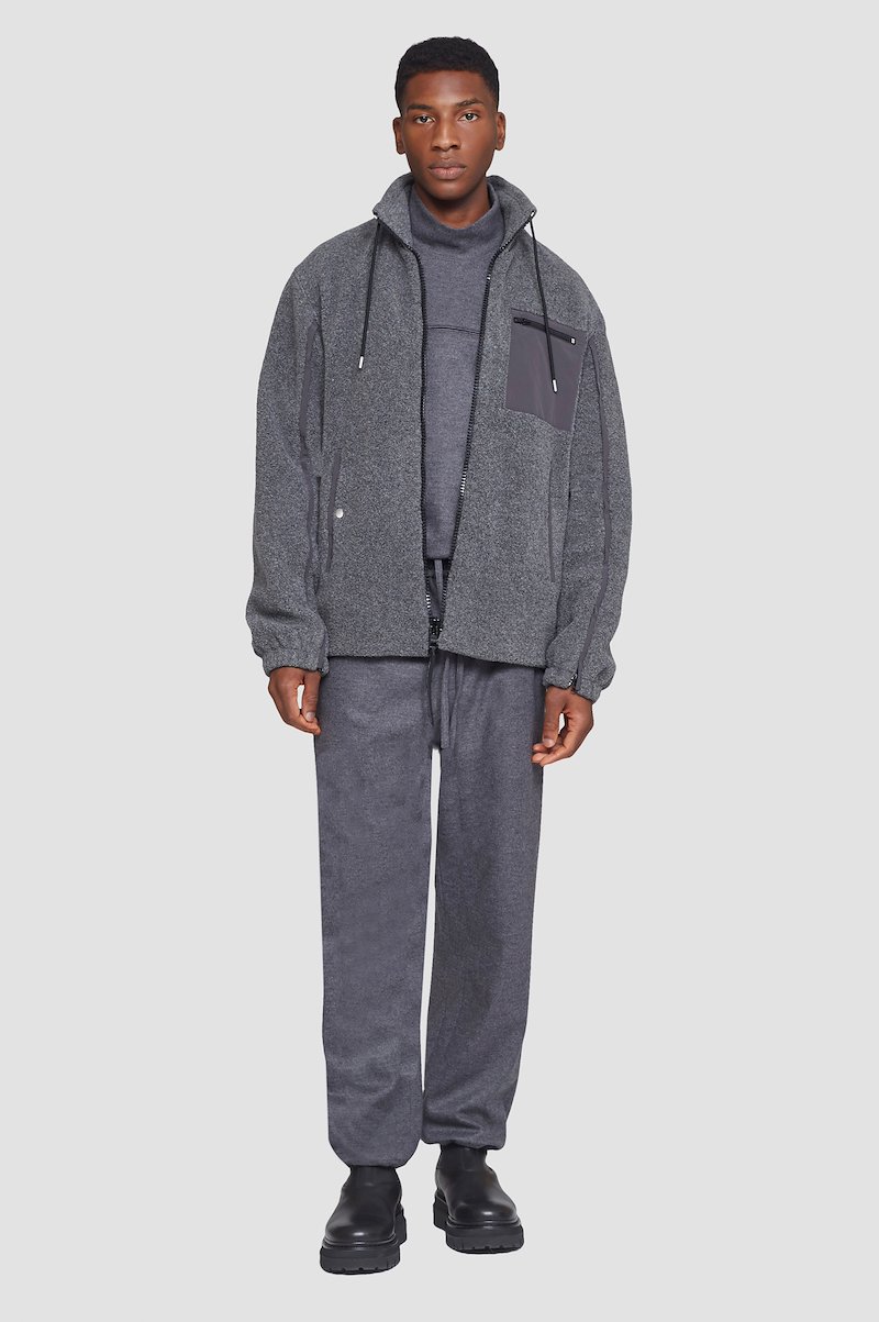 Convertible Leisure Trouser-grey #0 Convertible Leisure Trouser, Dark heather grey Wool or fine animal hair->Wool Convertible Leisure Trouser from 3.1 Phillip Lim. - 0