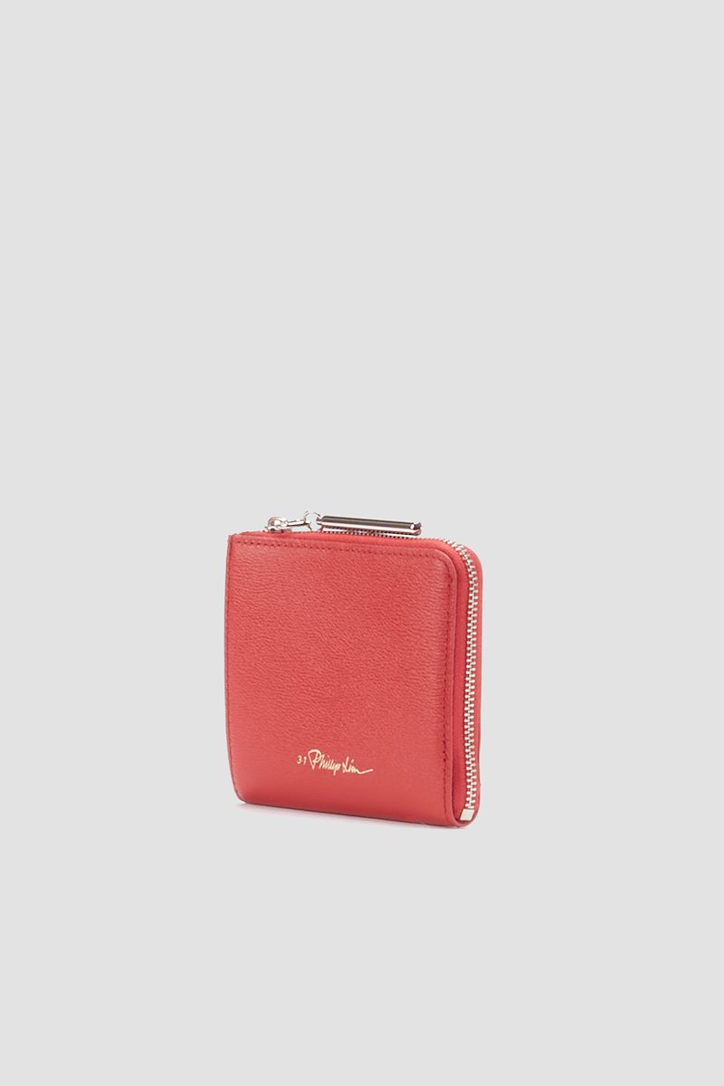 Zip Around Wallet-red #1 Zip Around Wallet, RED Furs & Skins->Calf Leather Zip Around Wallet from 3.1 Phillip Lim. - 1