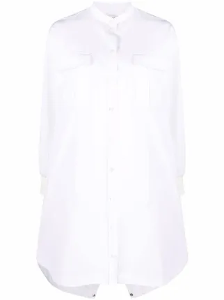 Shop Alexander McQueen button-up mini 