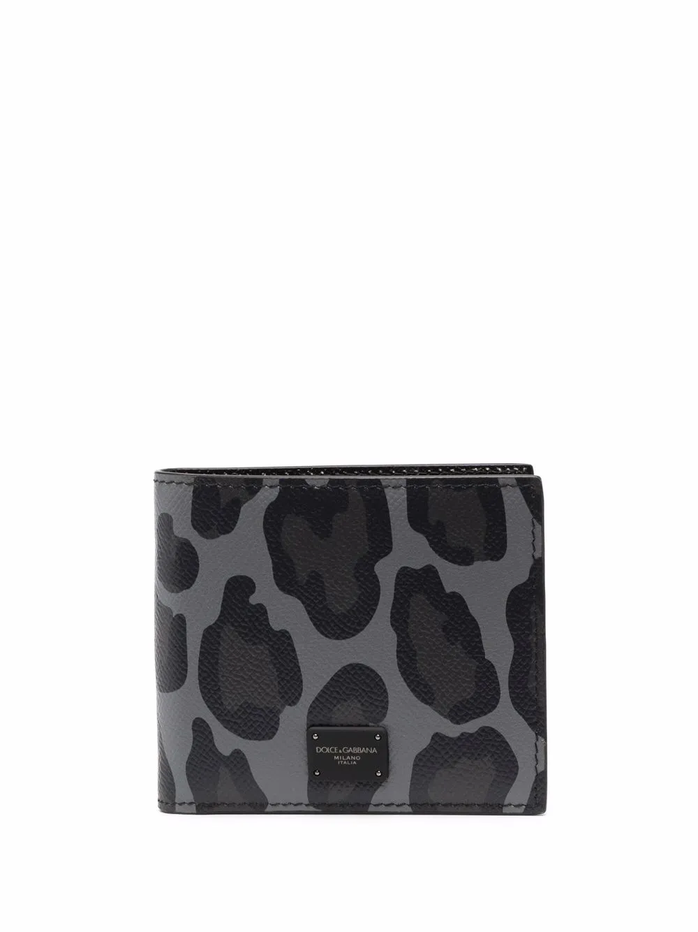 Click to view more detailed imagery on our partner's website Dolce & Gabbana Leopard-print Cardholder In Grau