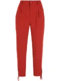 Gloria Coelho draped strap crop trousers - Red