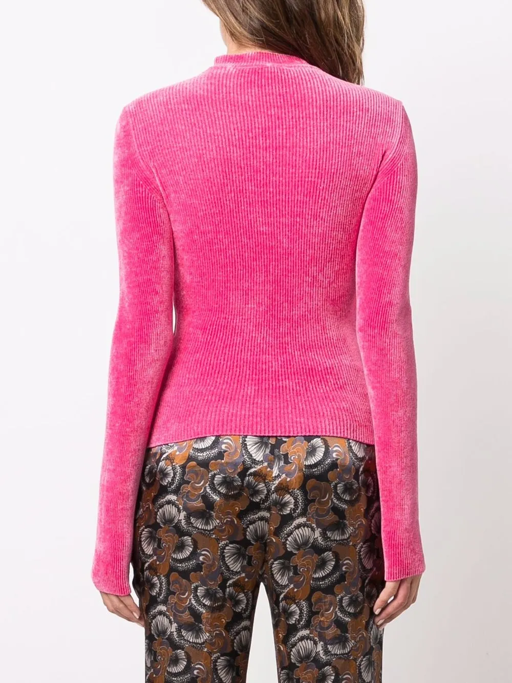 фото Msgm трикотажный топ в рубчик