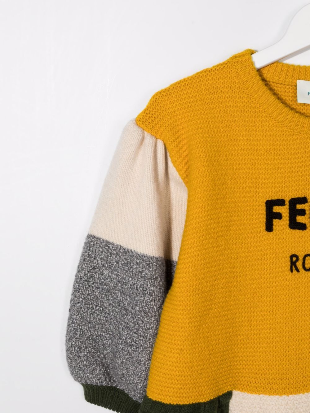 фото Fendi kids платье в технике пэчворк