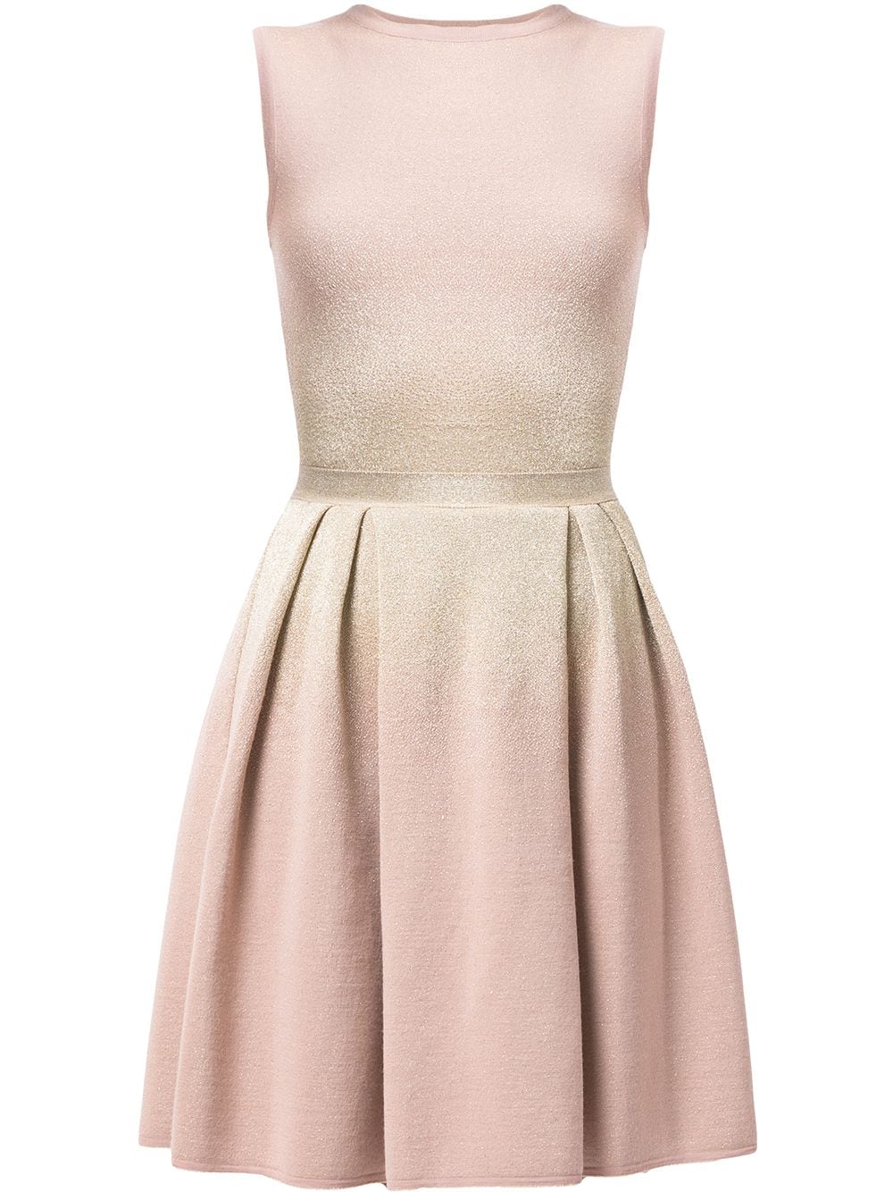 Pre-owned Dior  Flared Fine-knitted Dress In Pink