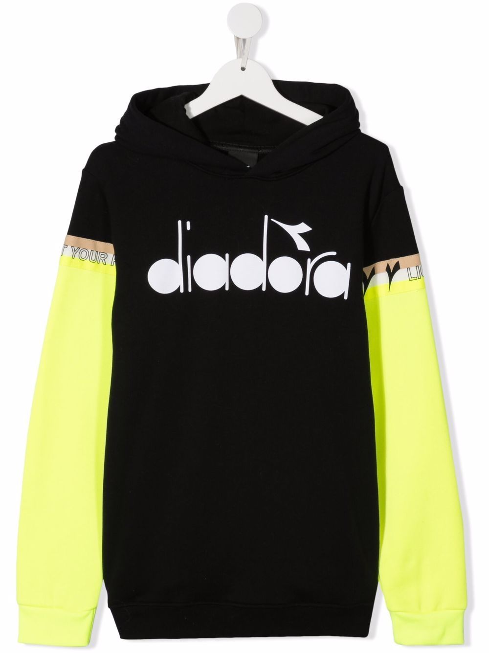 фото Diadora junior худи в стиле колор-блок с логотипом