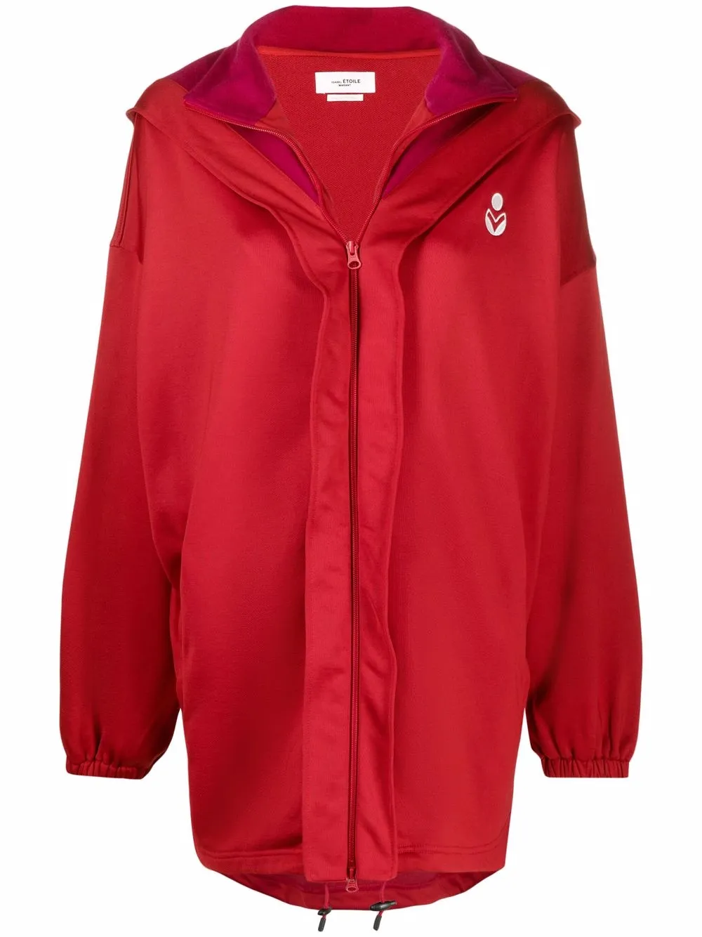 

Isabel Marant Étoile chamarra con capucha y logo - Rojo