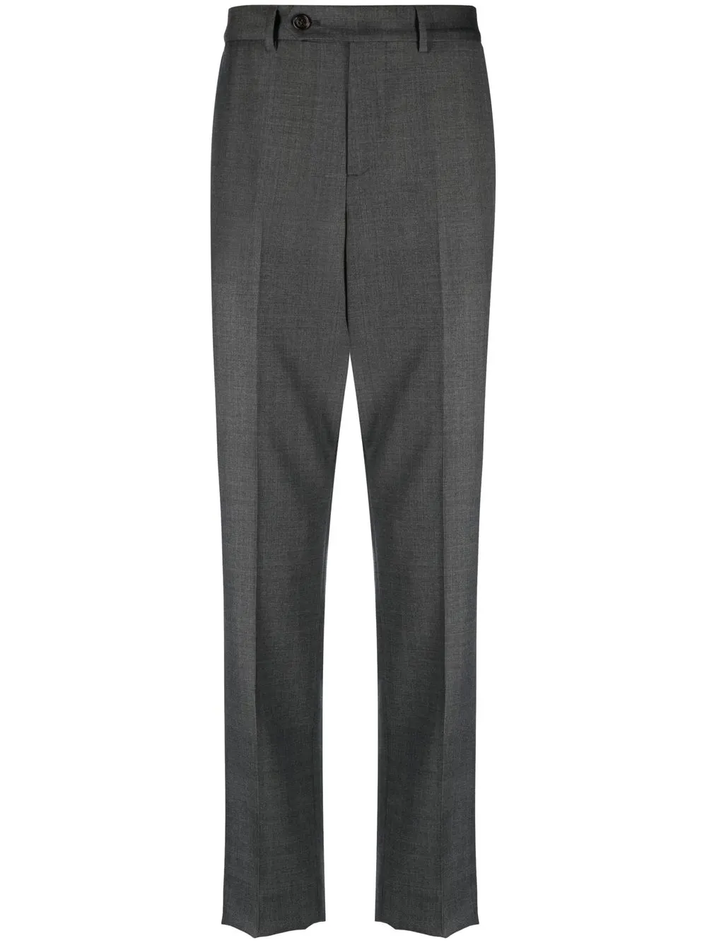 Brunello Cucinelli Prince Of Wales Virgin-wool Trousers In Grey