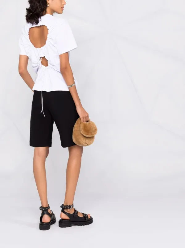 CECILIE BAHNSEN  カットアウト シャツ ブラウス カットアウト ブラック（黒）系 CECILIE BAHNSEN(セシリーバンセン