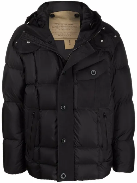Ten C hooded padded jacket
