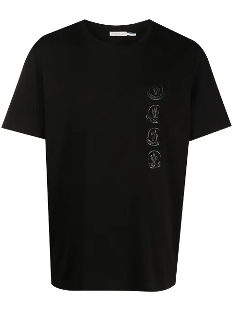 Moncler repeated logo-print short-sleeve T-shirt