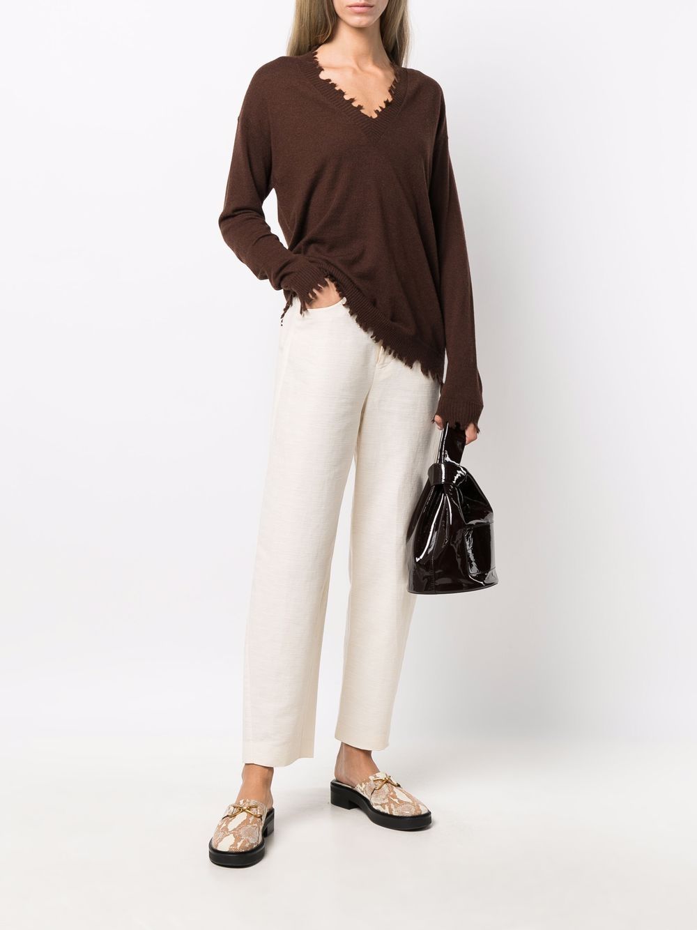 фото Uma wang v-neck cashmere jumper