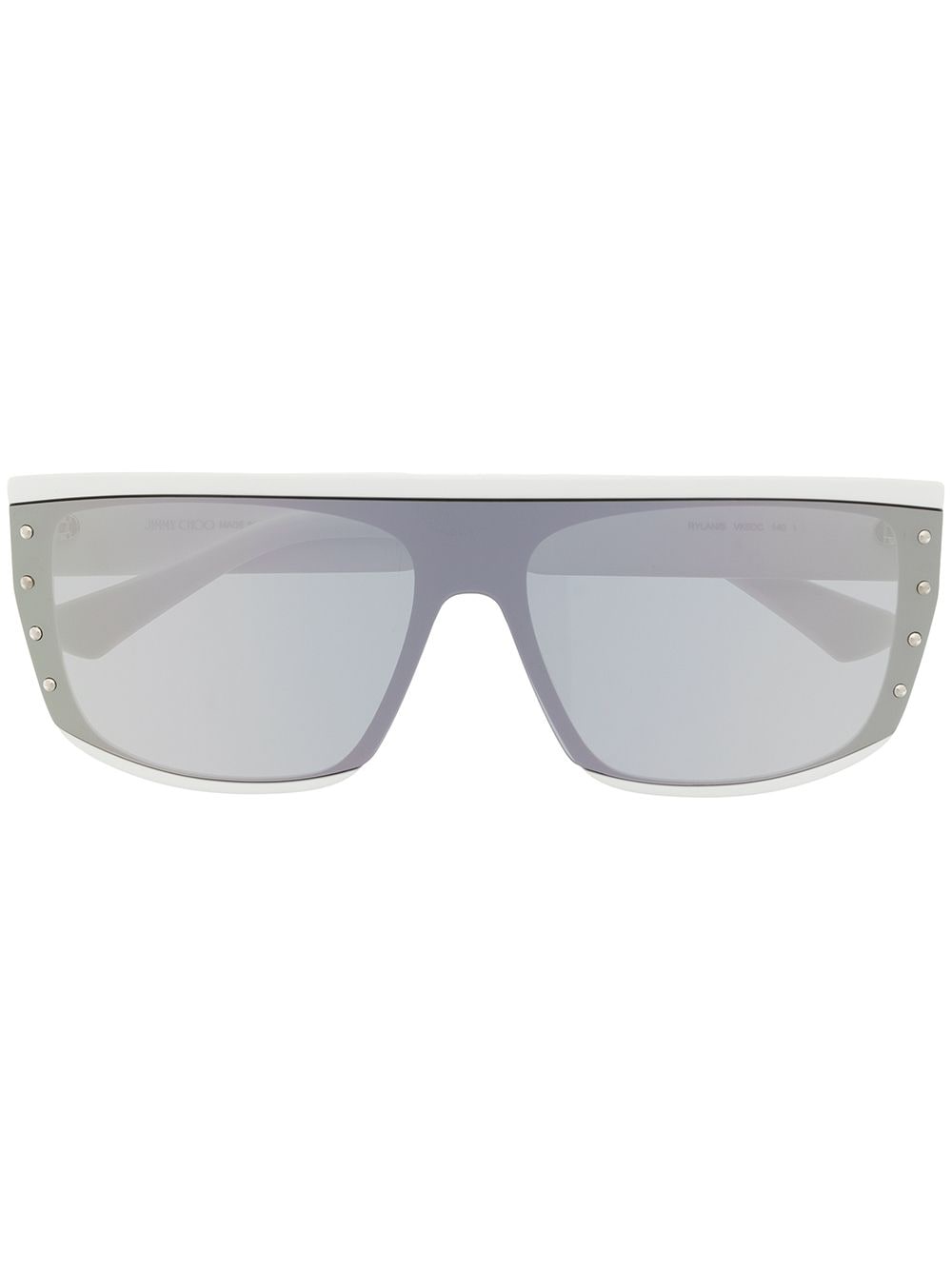 jimmy choo eyewear rylan pilot sunglasses - white