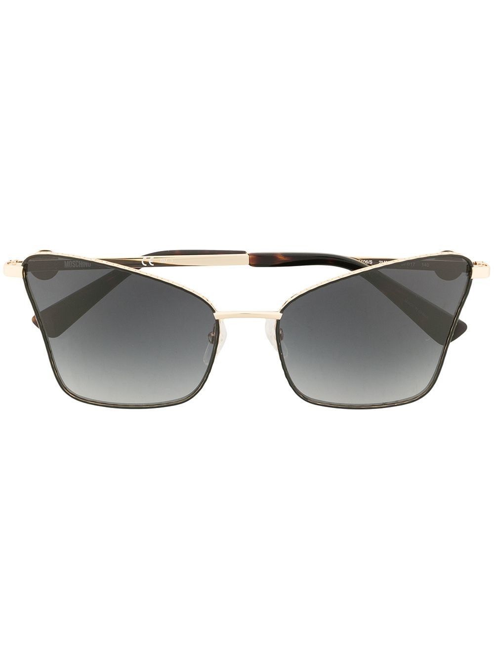фото Moschino eyewear солнцезащитные очки в оправе 'бабочка'