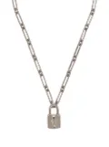 Mulberry tree padlock necklace - Silver