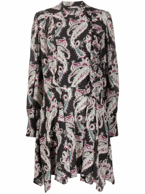 ISABEL MARANT vestido con estampado de cachemira 