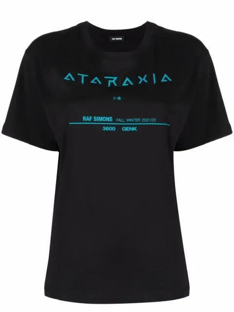 Raf Simons playera con logo estampado