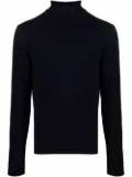 Dell'oglio roll-neck rib-trimmed jumper - Blue