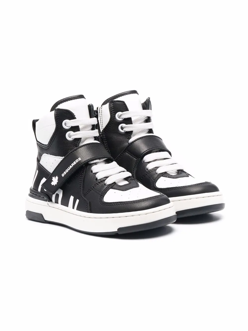 

Dsquared2 Kids tenis altos con paneles - Negro