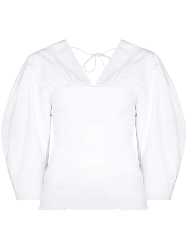 V neck poplin shirt Clearance