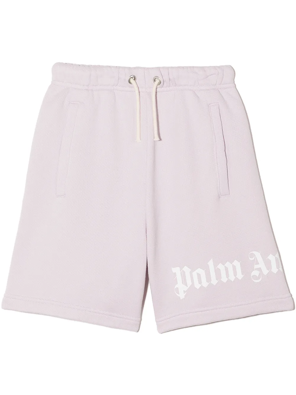 PALM ANGELS LOGO-PRINT COTTON TRACK SHORTS