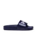 Palm Angels Kids logo-print slides - Blue