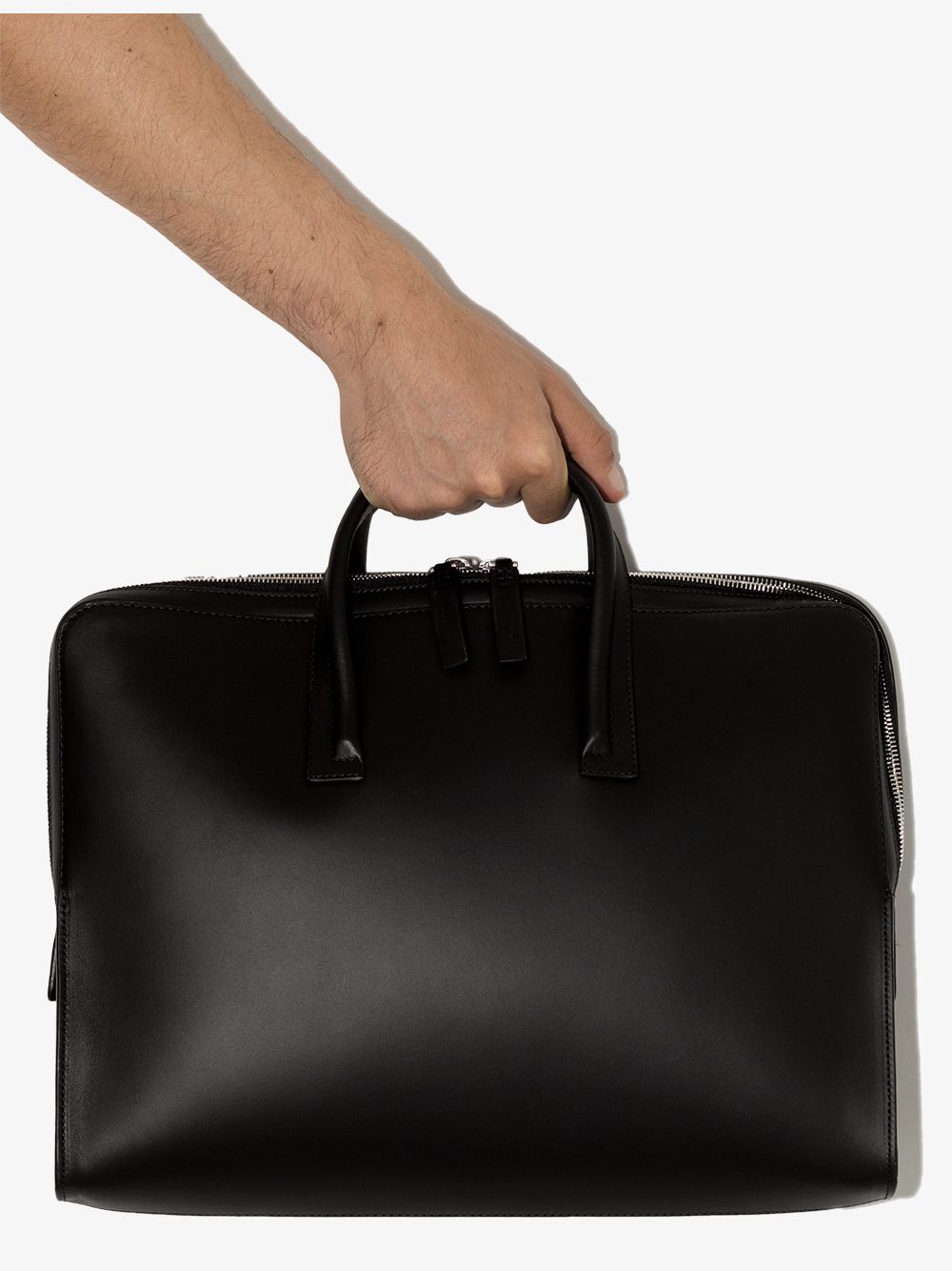 фото Bonastre zip-fastening leather briefcase