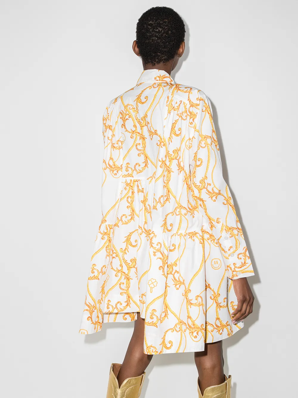  Ganni Minikleid Mit Print   Nude 