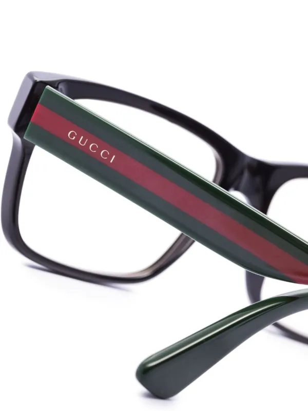 Gucci Eyewear rectangular-frame blue-light Glasses - Farfetch