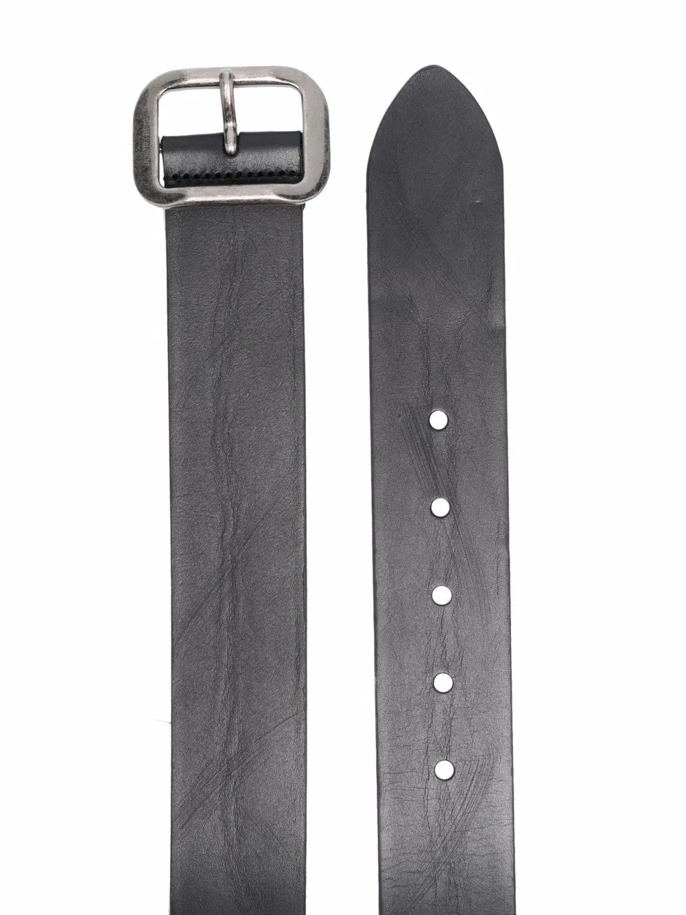 Saint Laurent Riem met geborsteld effect - Zwart
