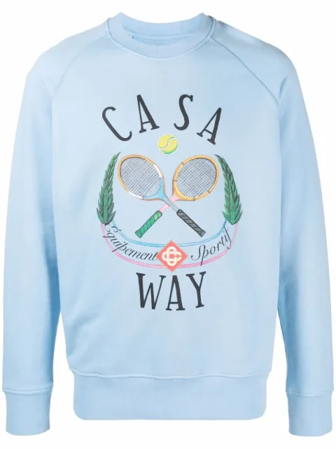 Casablanca A-COLD-WALL taped-logo T-shirt Blu