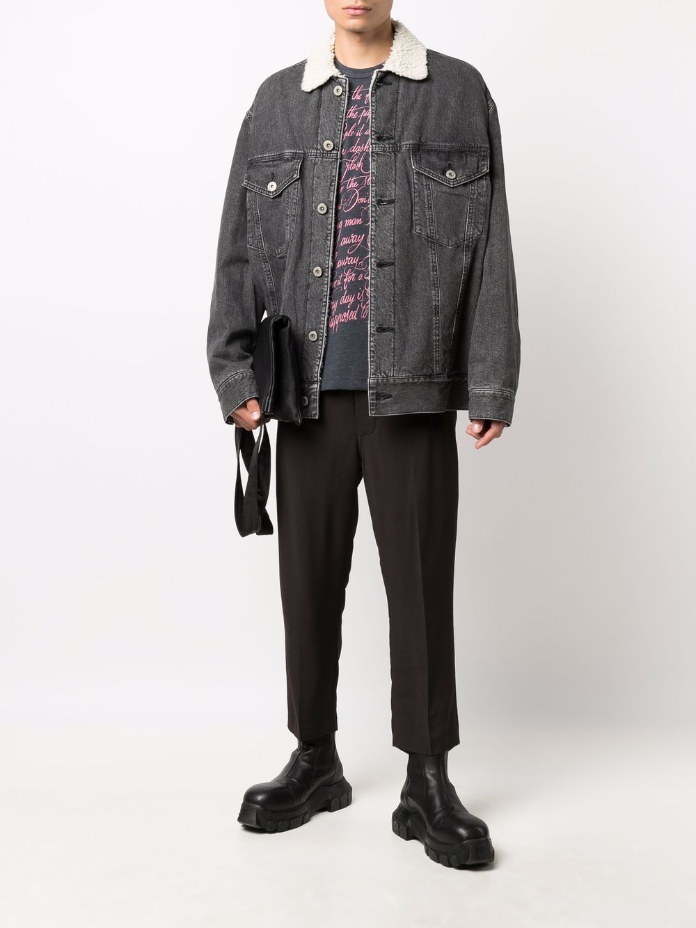 Junya Watanabe MAN Contrast Collar Denim Jacket - Farfetch