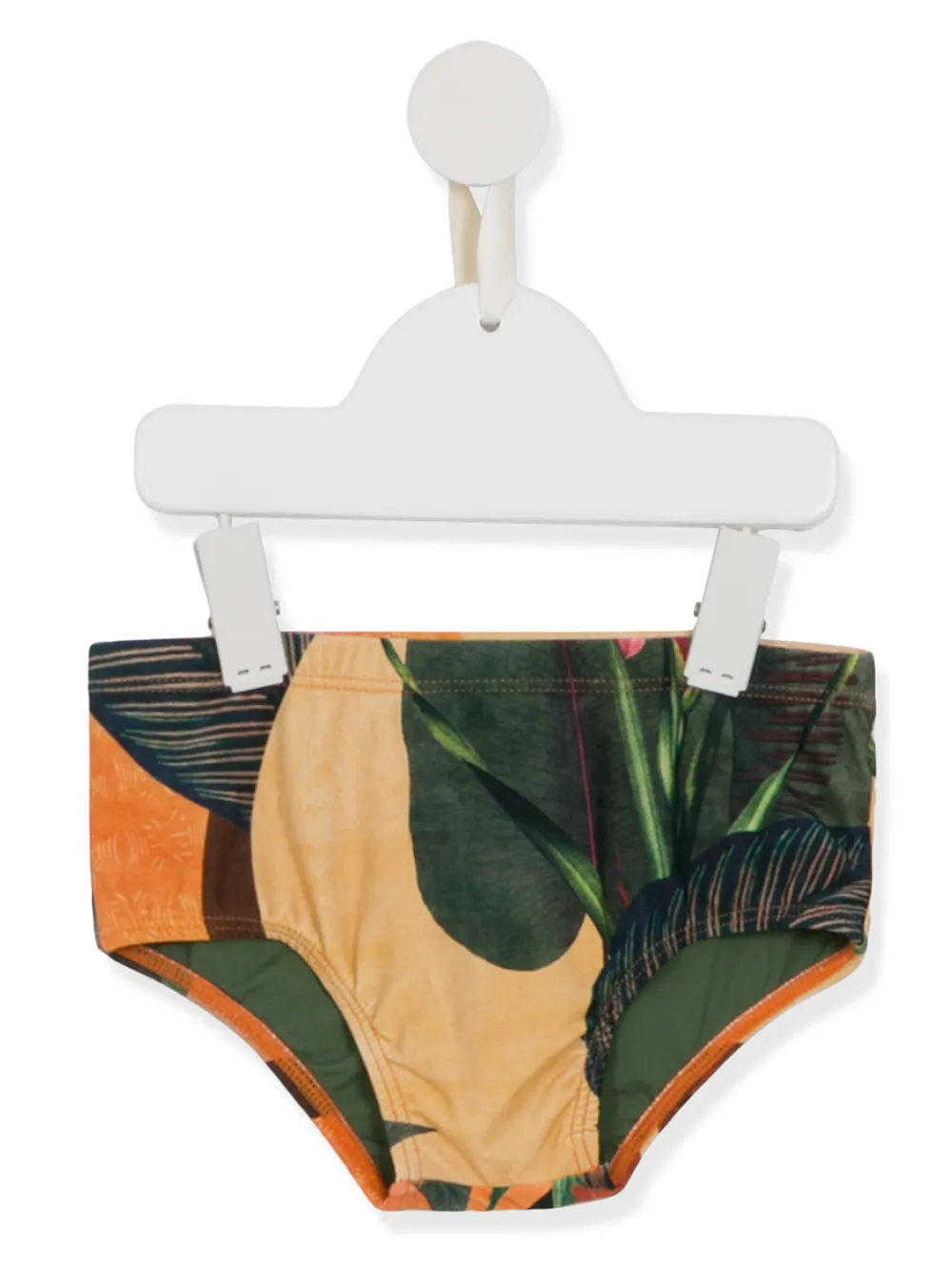 Lygia & Nanny Kids' Tropical Print Swim Briefs In Multi