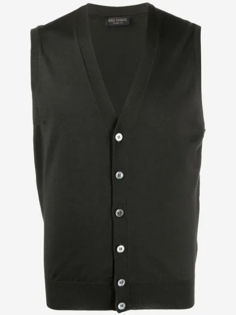 Dell'oglio V-neck merino wool vest