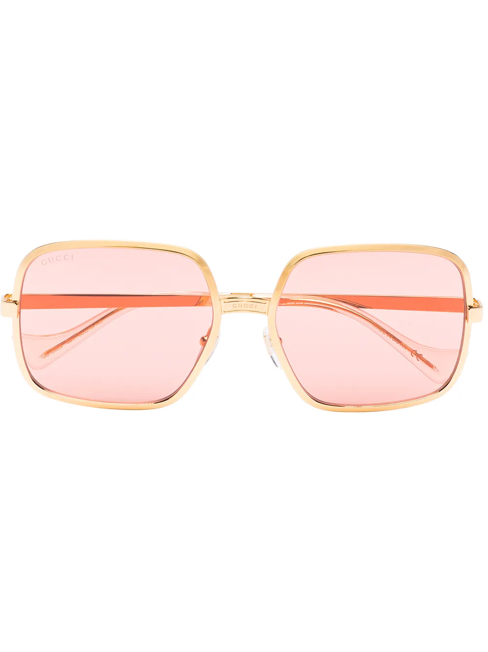 

Gucci Eyewear lentes de sol con armazón cuadrada - Dorado