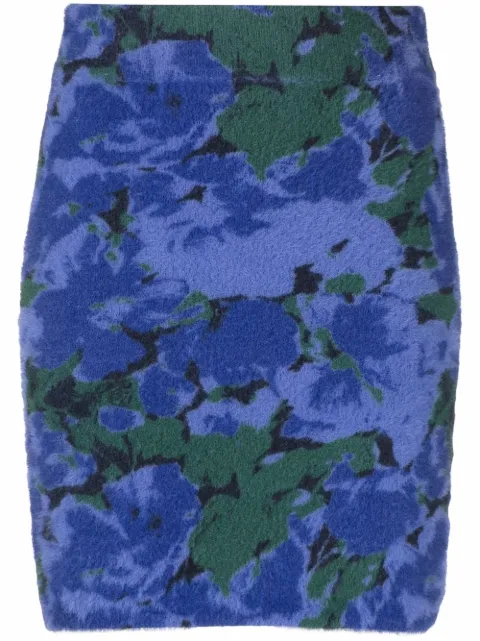 ROTATE BIRGER CHRISTENSEN floral print fitted skirt