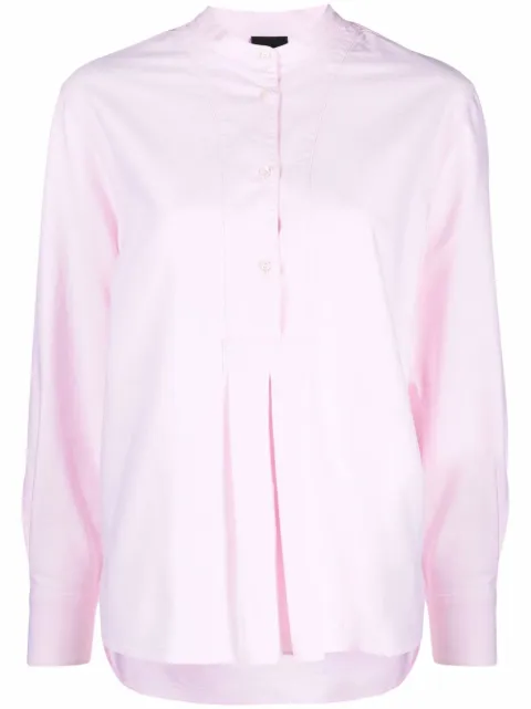 ASPESI Mandarin-collar cotton blouse