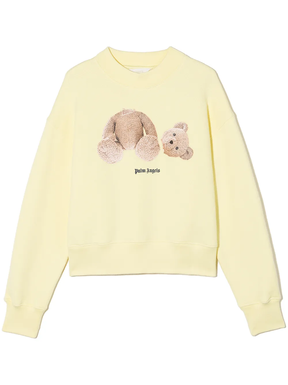 

Palm Angels Kids sudadera con motivo Teddy Bear - Amarillo