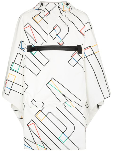 Templa x Olympics logo-print hooded poncho