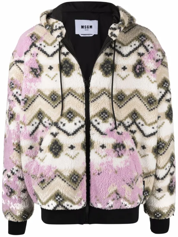 MSGM プリント フーデッドジャケット 通販 - FARFETCH