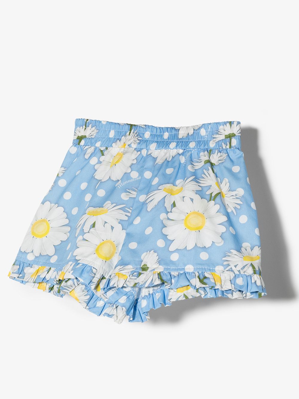 Image 2 of Monnalisa floral-print ruffled shorts