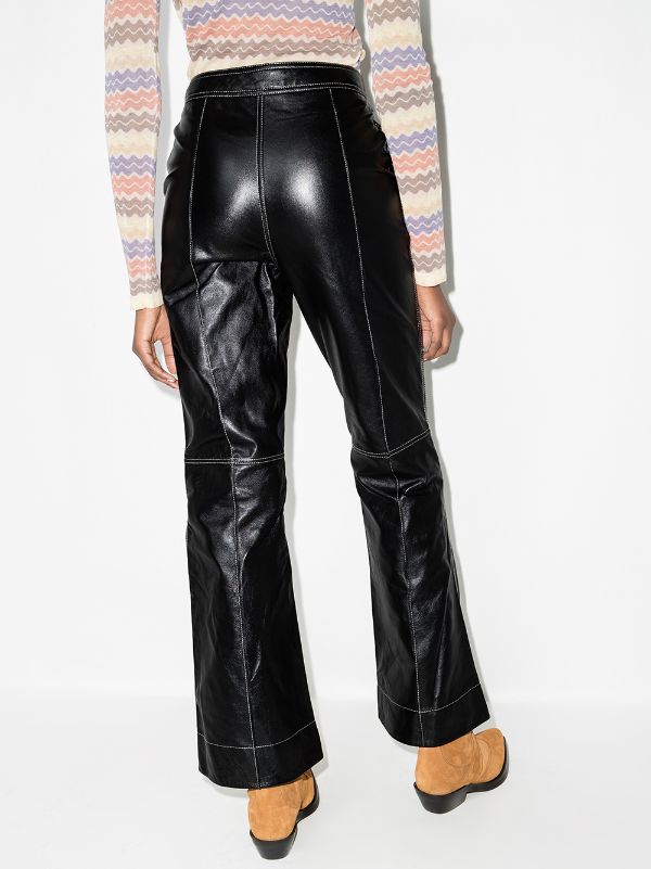 high rise bootcut trousers